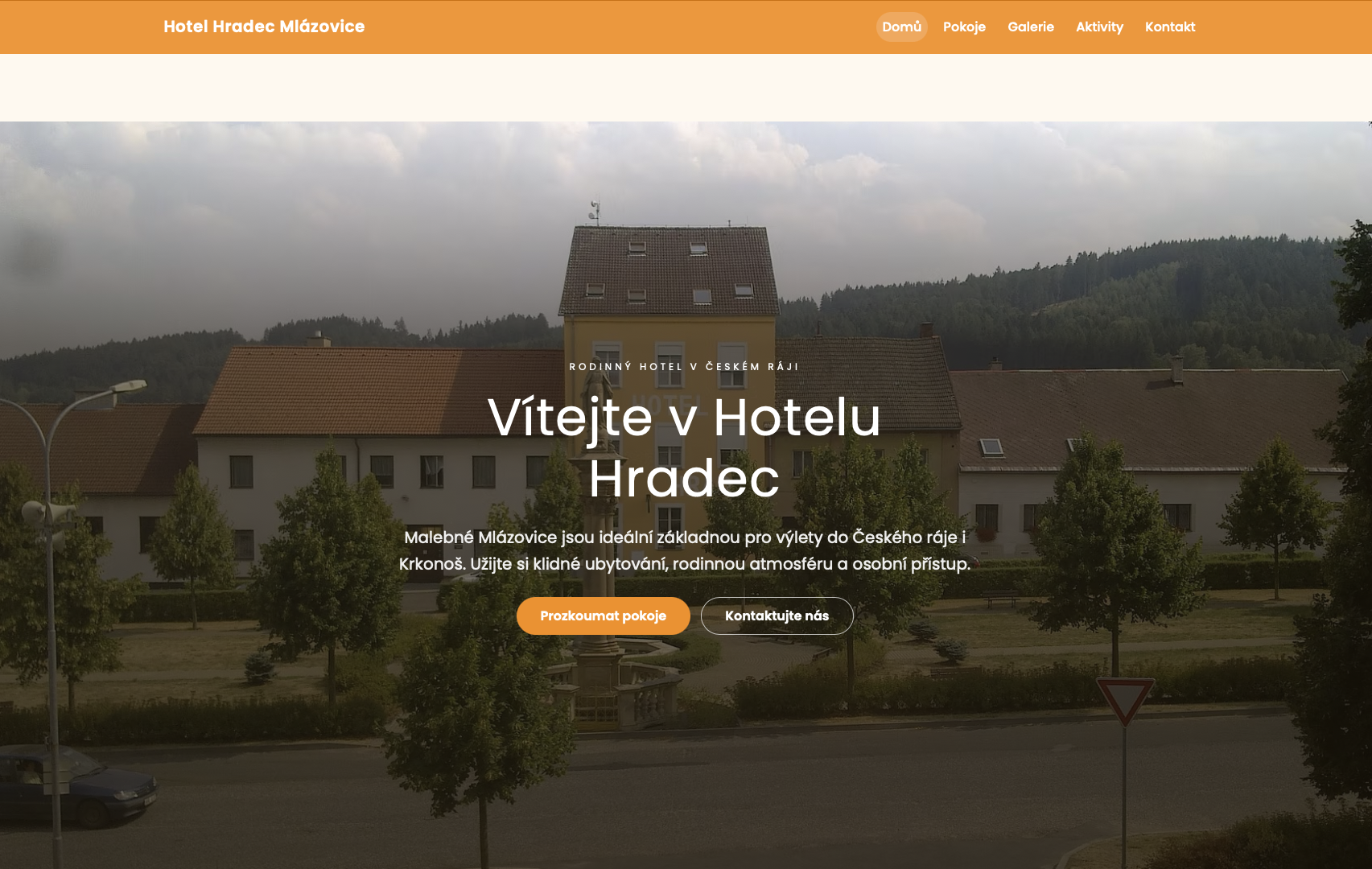 Obrázek webu hotelhradec.eu